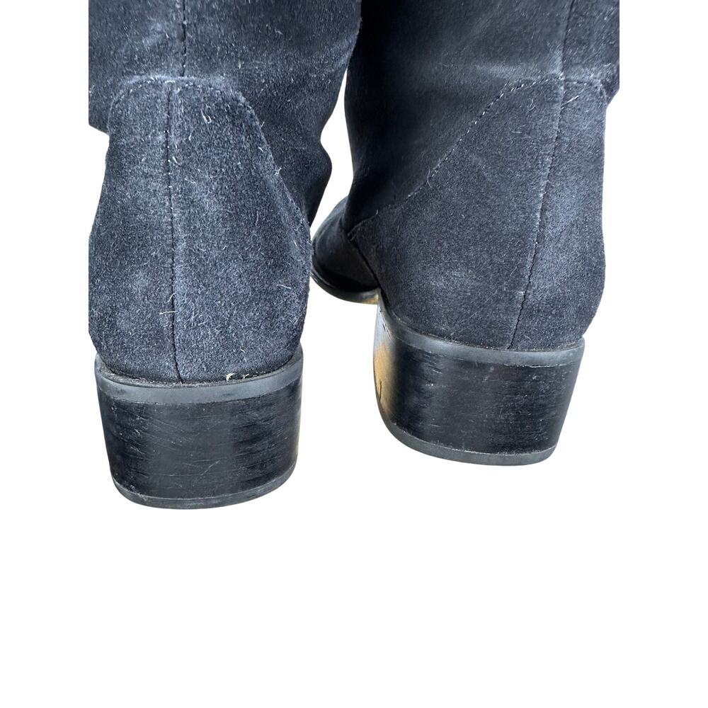 Born Crown W22480 Black Suede Knee High Boots Comfort Support 7.5 38.5 - Picture 7 of 10